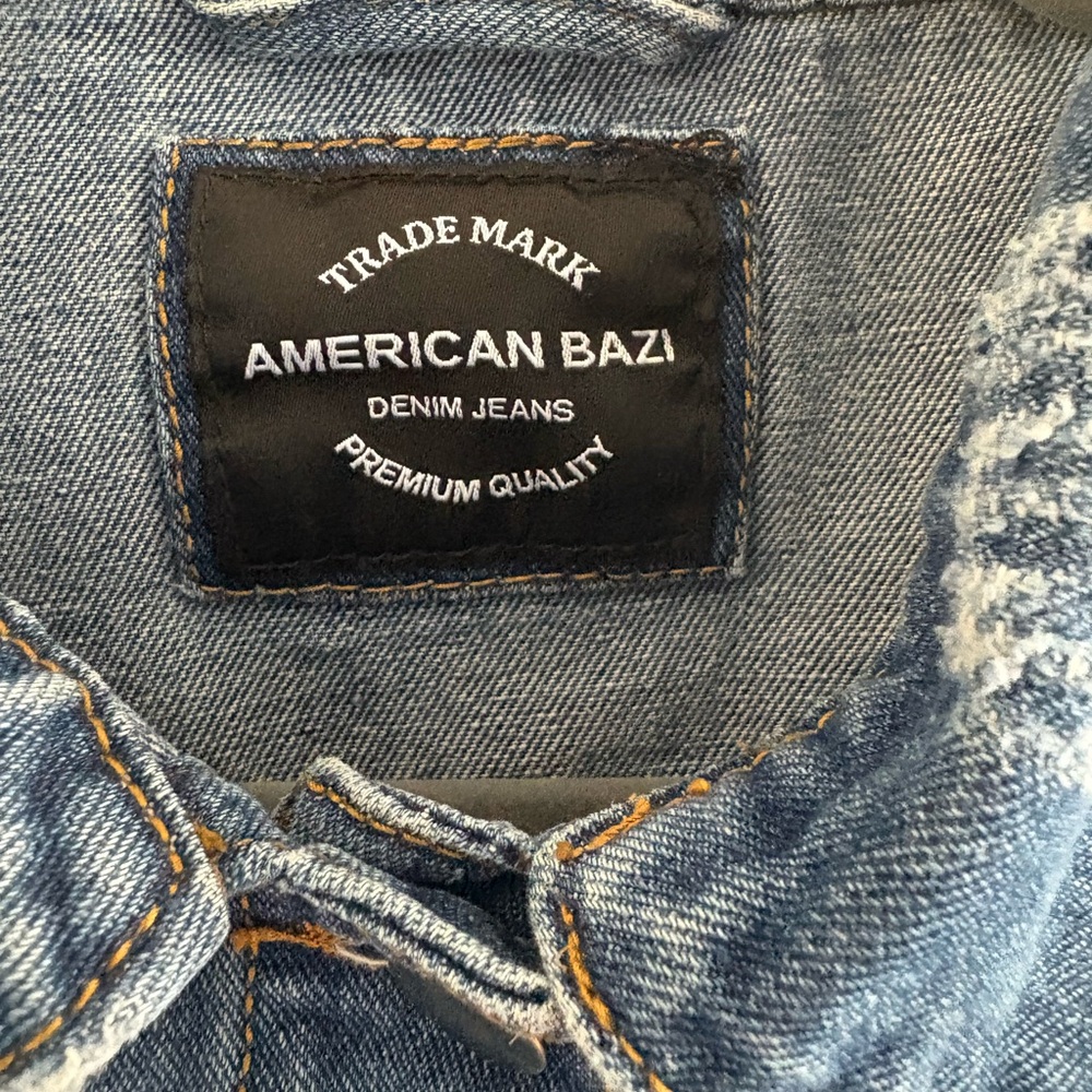 American Bazi Denim Jacket 100% cotton - Picture 2 of 10